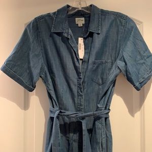 J.Crew denim midi dress